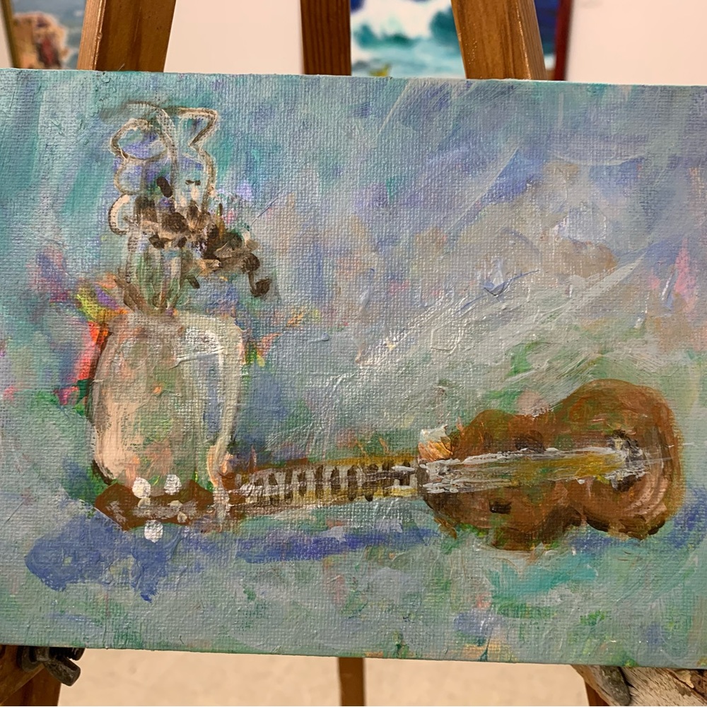 Original acrylic painting on 8” x 10” canvas board.